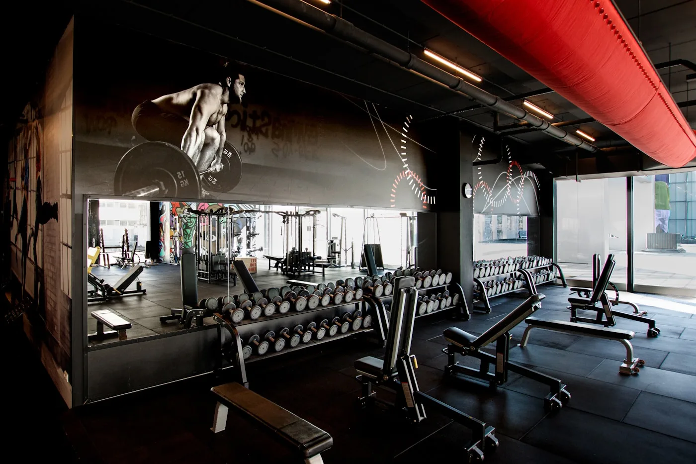 Atmosphärisches Foto passend zu Fitnessstudios